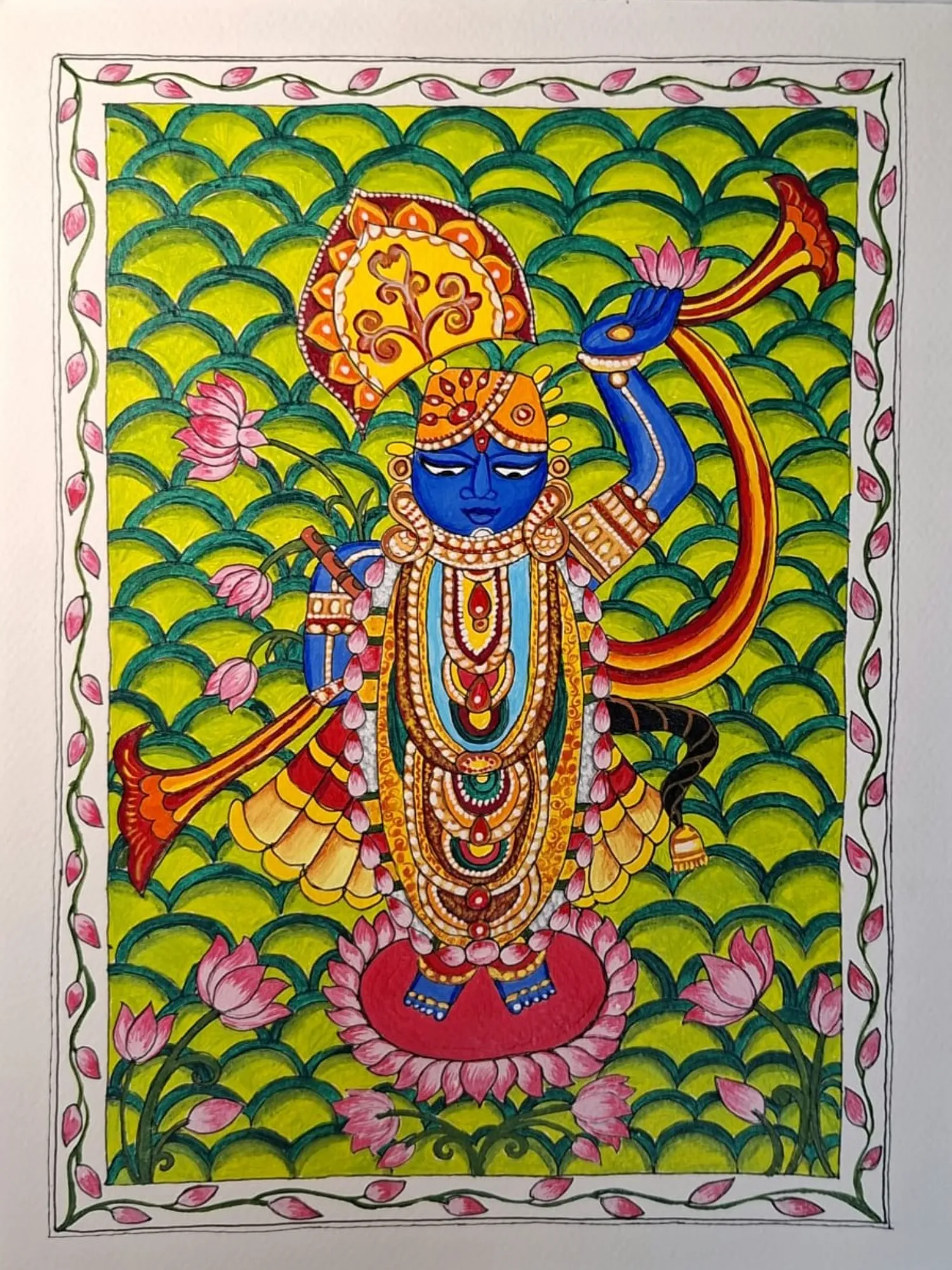 Shri Nathji Pichhwai Painting – Original Handmade Art